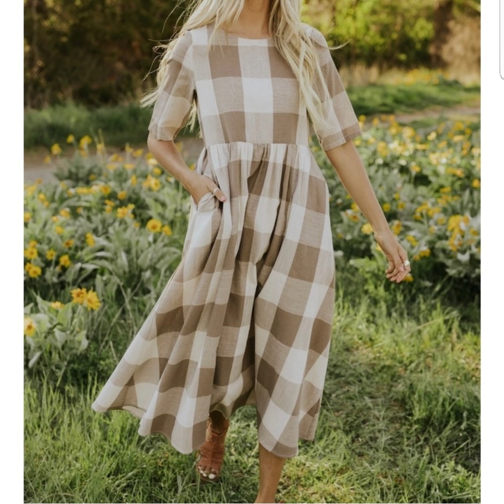 Roolee Maddie Buffalo Plaid Dress